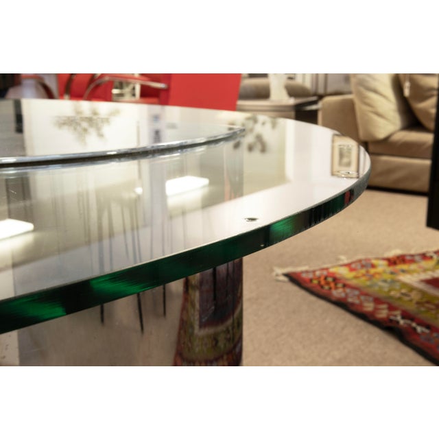 Metal Vintage Knoll Lunario Chrome and Glass Table Desk by Cini Boeri For Sale - Image 7 of 8