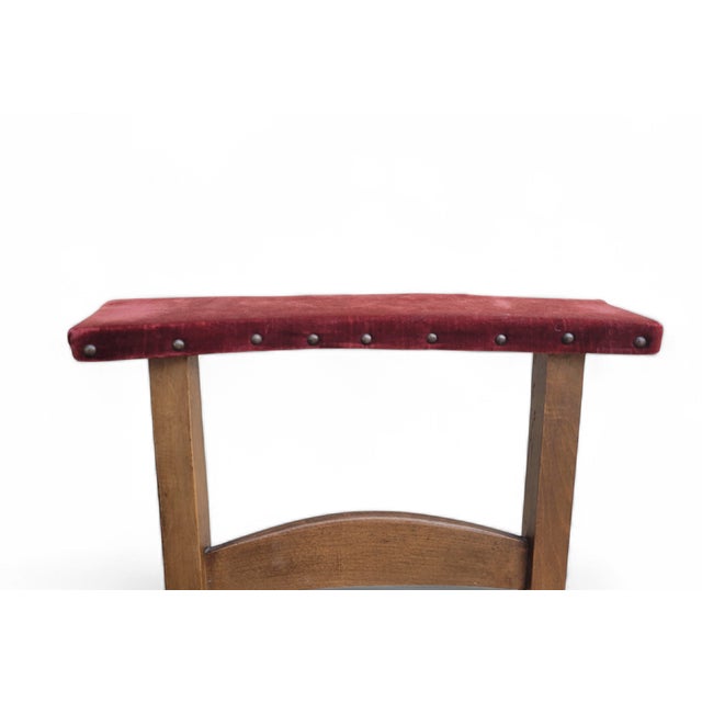 Mid-Century Dutch Prie-Dieu Praying Chair in Wood with Rush Seat, 1960s-1970s For Sale - Image 4 of 15