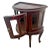 Late 20th Century China Cabinet Demilune Half Moon Shape Curio Display, Led Lighted, Beveled Glass For Sale In Palm Springs - Image 6 of 14