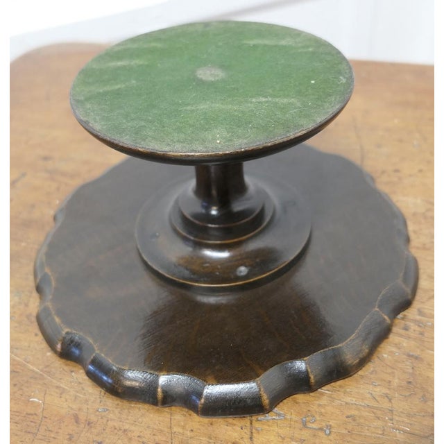 Art Deco Oak Lazy Susan Tazza A very useful piece, a revolving platter with a beautifully carved pie crust edge. The...