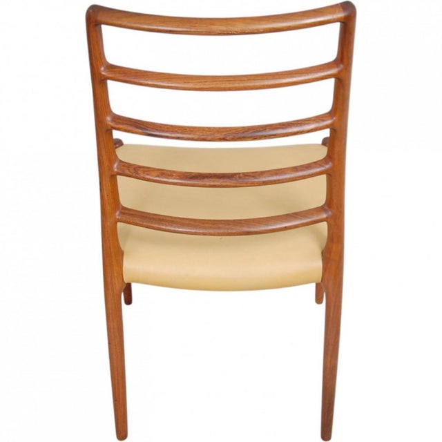 Model 82 Chairs in Rosewood by N. O. Møller, 1960s, Set of 6 For Sale - Image 8 of 18