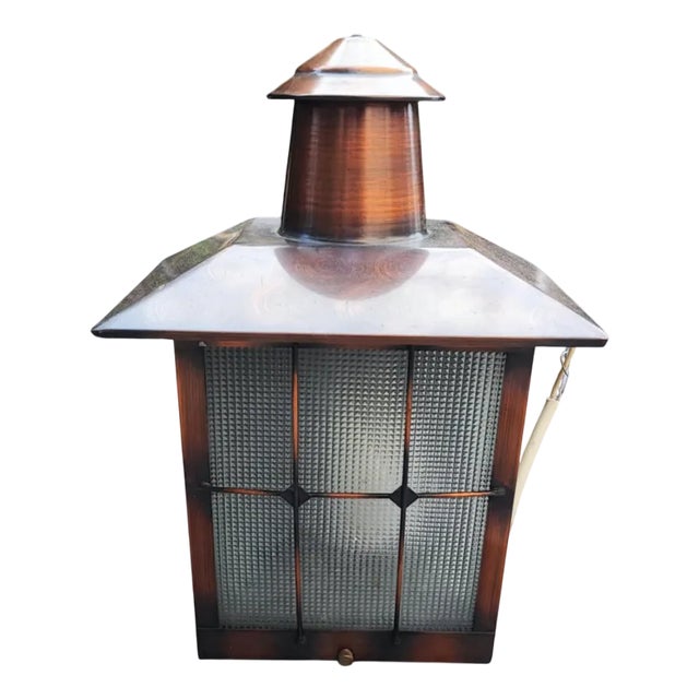 Vintage Wall Lamp in Copper, 1970s For Sale