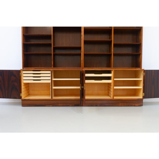 Large Danish Modern Rosewood Bookcase by Carlo Jensen for Hundevad, 1960s For Sale - Image 12 of 18