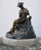 Art Nouveau Heinrich W Hirschen Bronze Fishing Boy Antique Austrian Figure With Onyx Base For Sale - Image 3 of 17