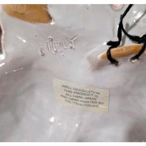 Rustic European Vintage Italian Majolica Vegetables Peppers Wall Sculpture For Sale - Image 3 of 6