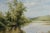 J. Bijou Artist Signed Lake Oil Painting on Canvas For Sale In Philadelphia - Image 6 of 16