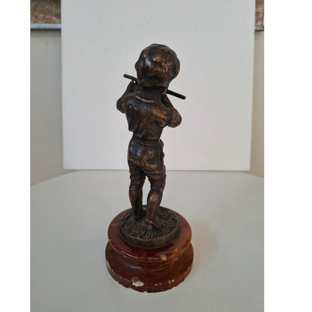 1900 - 1909 The Young Pied Piper, 1900, Bronze For Sale - Image 5 of 10
