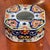 Traditional 19th Century Octagonal Faience Inkwell With Polychrome Floral Motif For Sale - Image 3 of 5