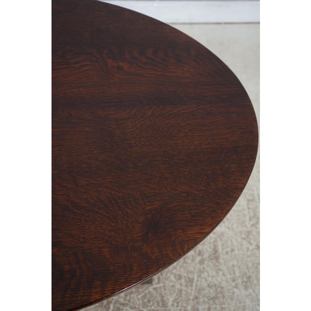 2000 - 2009 Stickley Oak Mission Oak Limbert Library Table For Sale - Image 5 of 15