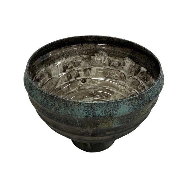 Kenneth Ludwig Chicago Sauk Glass Bowl - Small For Sale - Image 4 of 11