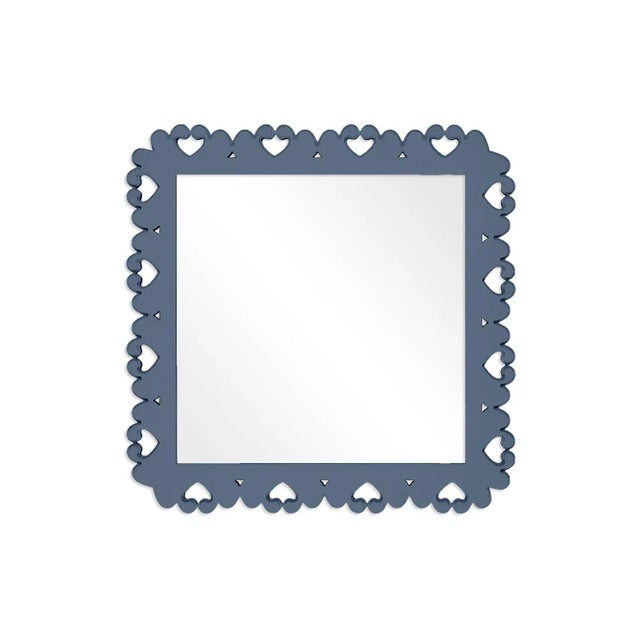 Contemporary Fleur Home Garden District Satsuma Square Mirror in Distance, 24x24 For Sale - Image 3 of 3