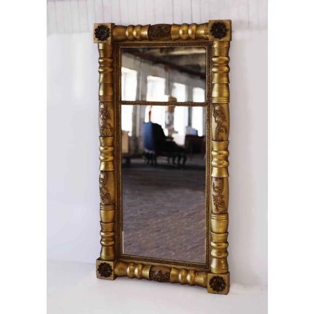 Antique Giltwood Federal Era Mirror For Sale In Providence - Image 6 of 8