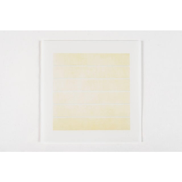 Agnes Martin Limited Edition Lithograph Print Set of 10, Minimalist Abstract Wall Art, 1990s For Sale - Image 10 of 18