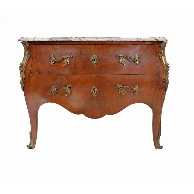 French Louis XV Bombe Commode For Sale - Image 3 of 9