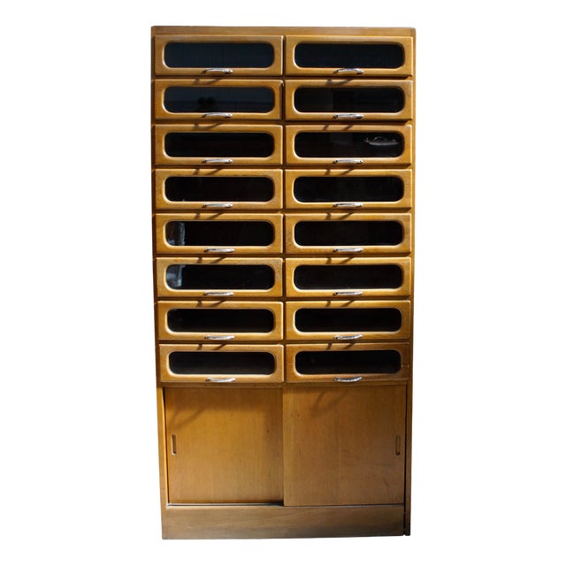 Vintage Haberdashery Shop Display Cabinet, 1920 For Sale