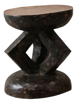 Vintage Tonga Stool with Copper Top