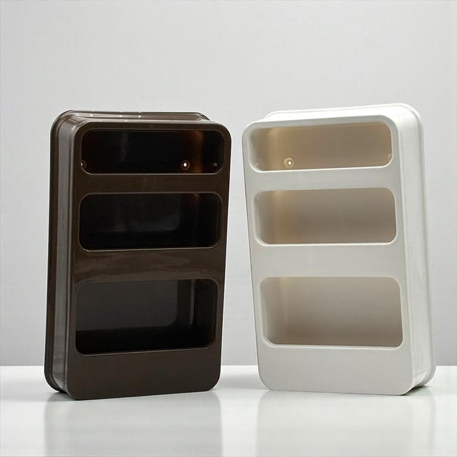 Plastra Modular Wall Shelves attributed to Jean-Lin Viaud for Prisunic, France 1970s, Set of 2 For Sale - Image 14 of 18