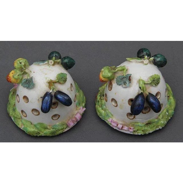 18th Century German Porcelain Pot Pourri Urn Vase Jars & Covers - a Pair For Sale - Image 9 of 11