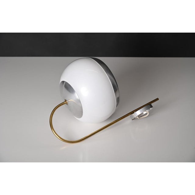 Metal Italian Sconces in White Acrylic Glass and Brass from Stilux, 1970s, Set of 2 For Sale - Image 7 of 18