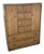 Vintage Huntley Campaign Highboy Dresser by Thomasville For Sale