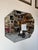 Beautiful vintage Italian Venetian wall mirror featuring a bold octagonal form with finely beveled glass. Each corner...