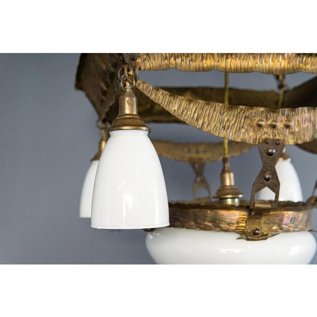 Art Nouveau Ceiling Lamp Chandelier For Sale - Image 12 of 18