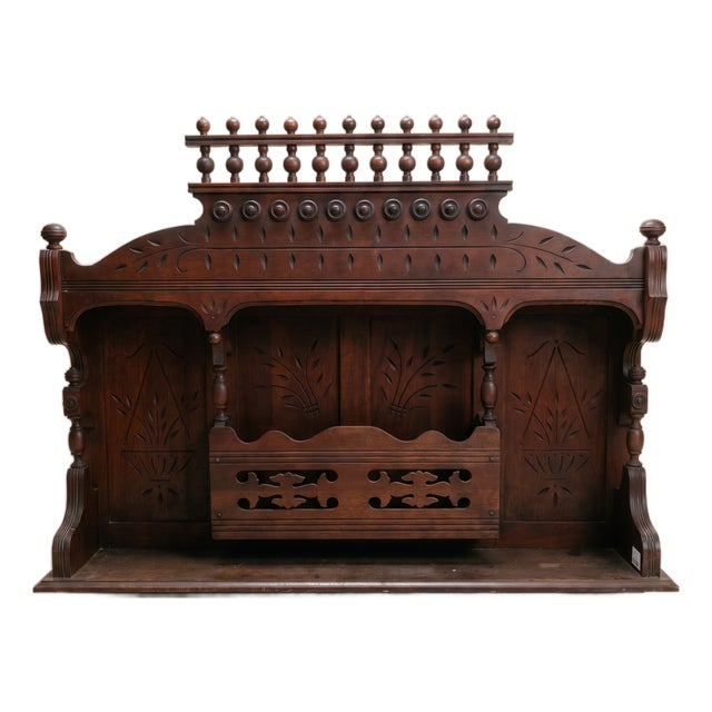 Antique Victorian Eastlake Pump Organ Topper / Organ Crown, Late 19th Century For Sale