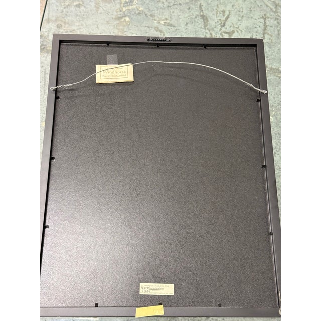 Anne Hillsley for Tibet Collection Windhorse Prayer Flag Artwork, Framed For Sale - Image 10 of 12