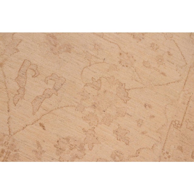 1990s Bohemien Ziegler Beige Brown Hand-Knotted Wool Rug - 8'0'' X 10'3'' For Sale - Image 5 of 8