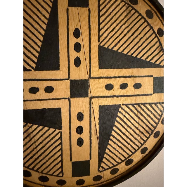 This is an unsigned wood painting/sculpture by Roland Ginzel. It is in excellent original condition, though due to the...