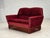 Danish 2-Seater Sofa in Red Furniture Velour, 1970s For Sale - Image 6 of 14