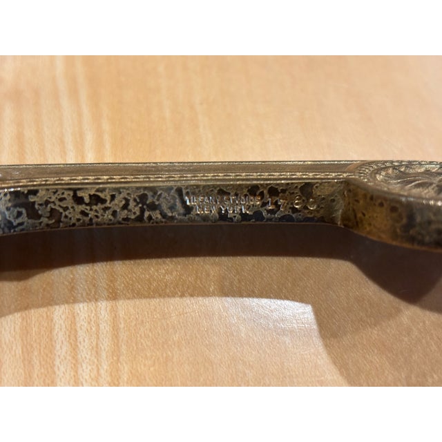 Tiffany Studios New York Adam Pattern Bronze Doré Letter Opener For Sale - Image 10 of 11