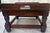 Ethan Allan Heirloom Collection Leather and Solid Wood in Nutmeg Finish Footstool For Sale - Image 9 of 13