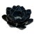 Handmade Blue Lotus Flower Ceramic Bowl With Gilded Petals – Studio Pottery Accent For Sale