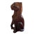Vintage Hand Carved Wooden Cat Figurine For Sale