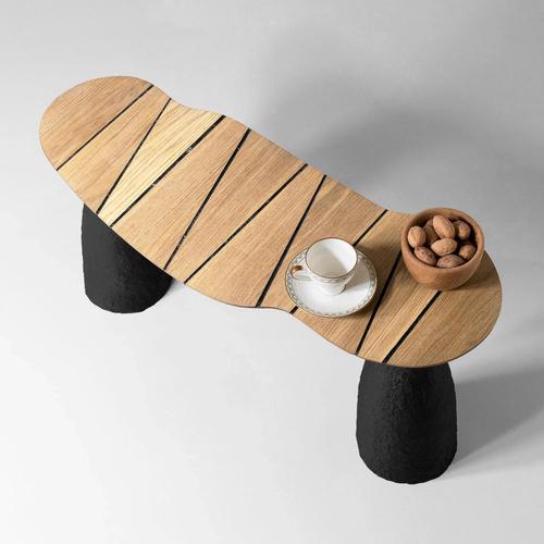 Wood Modern Minimalist Black Bench by Donatas For Sale - Image 7 of 16