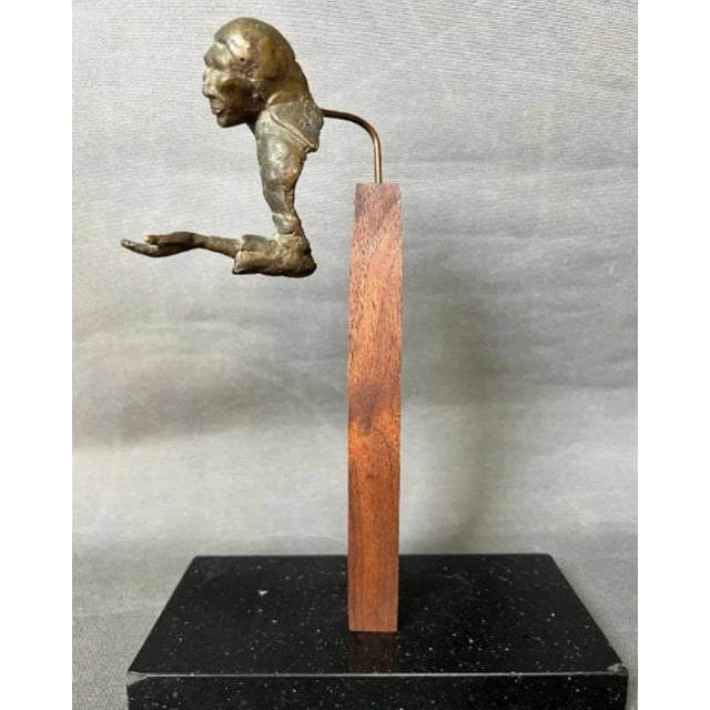 Richard V. Greeves, Navajo Figure, 1980s, Bronze Sculpture For Sale - Image 4 of 6