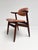 Brown Leather Cowhorn Chair, 1970s For Sale - Image 10 of 14