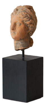 Unknown, Ancient Greek Terracotta Head, 1800s, Terracotta