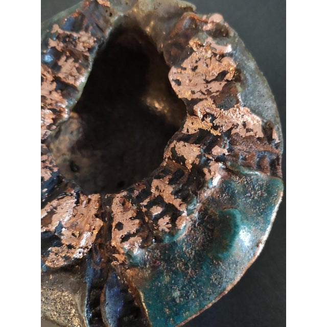Vintage Studio Ceramic Tealight Holder by Maria Hadamcsik, 1960s For Sale - Image 6 of 7