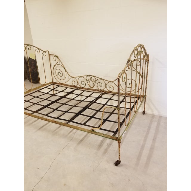 French Folding Iron Bed Chairish