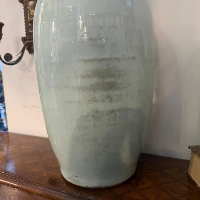 1950s Traditional Qing Dynasty Style Chinese Porcelain Vase For Sale - Image 10 of 13