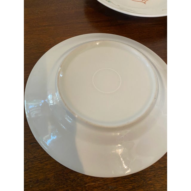 Late 19th Century Antique Late 19th Century Floral Plates - Set of 3 For Sale - Image 5 of 6