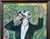 Large Scale Vintage Expressionist Oil on Canvas Singing Man Portrait Painting For Sale - Image 4 of 13