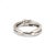 Modern David Yurman Crossover 925 Silver & 18k Yellow Gold 4 MM Petite X Band Ring, Size 4 For Sale - Image 3 of 8