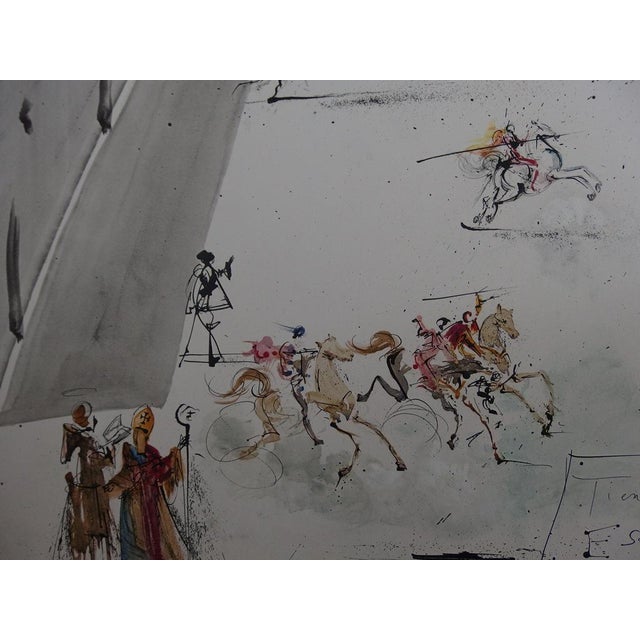 Salvador Dalí, Tempting in Spain, 1983, Lithograph For Sale - Image 4 of 8