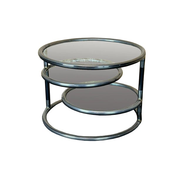 Coffee Table Metal Side Table Adjustable Coffee Table Design 60s 70s For Sale