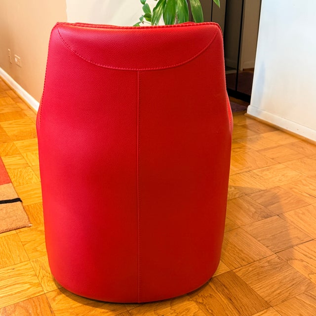 Red Gamma Arredamenti Kate Swivel Chair For Sale - Image 8 of 11