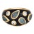 1991 Cartier Carved Aquamarine Diamond Ring Sz 6 Eu 52 Band 18k Gold Signed For Sale