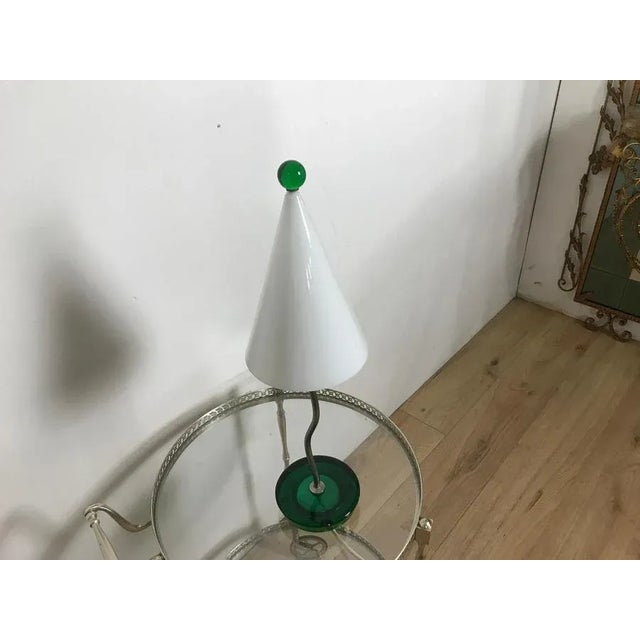 Metal & Glass Table Lamp For Sale - Image 9 of 10